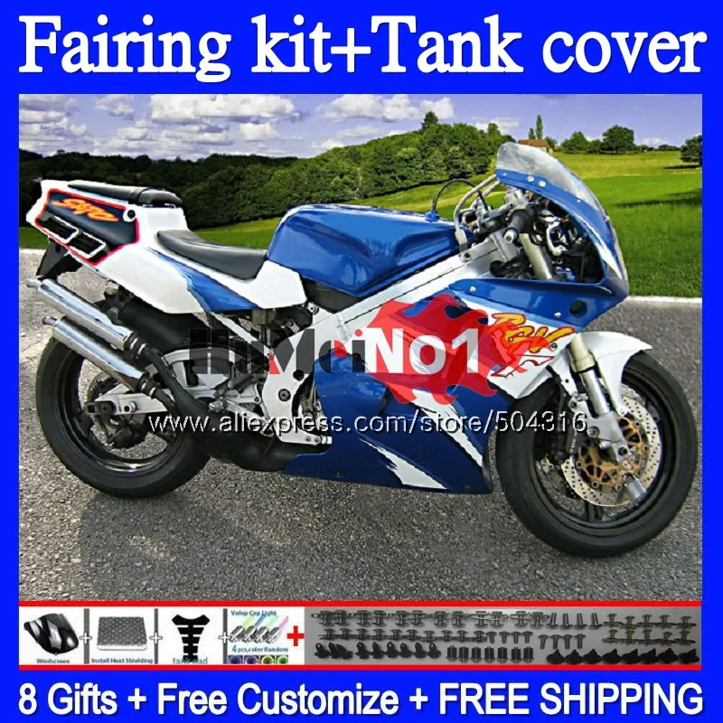 

+Tank For SUZUKI RGV250 SAPC VJ22 1992 1993 1994 1995 1996 90MC.98 RGV-250 VJ21 VJ 22 RGV 250 92 93 94 95 Fairings Factory blue