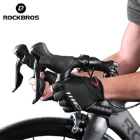 rockbros cycling gloves mens half finger silicone gel thickened pad sbr shockproof breathable mtb bicycle bike short gloves