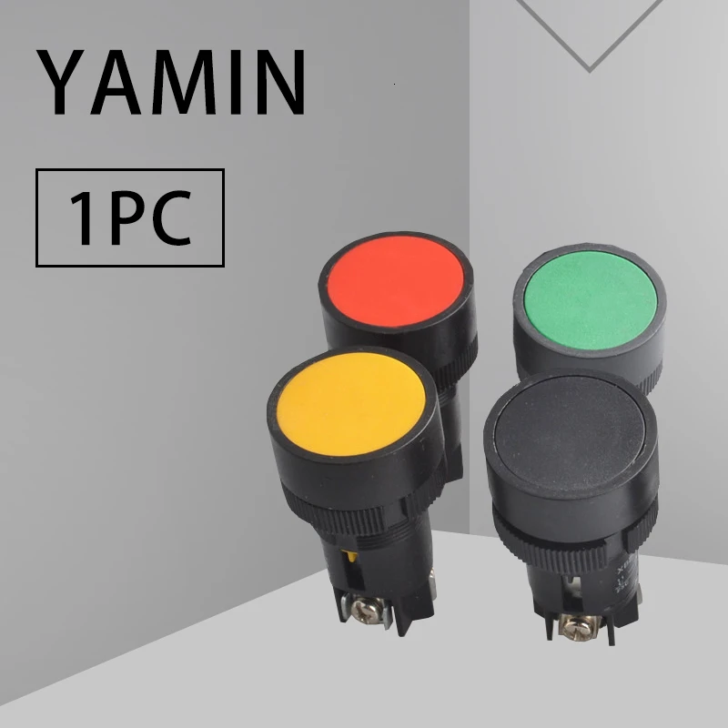 P58 мини кнопочный переключатель зеленый/красный круглые винты небольшого