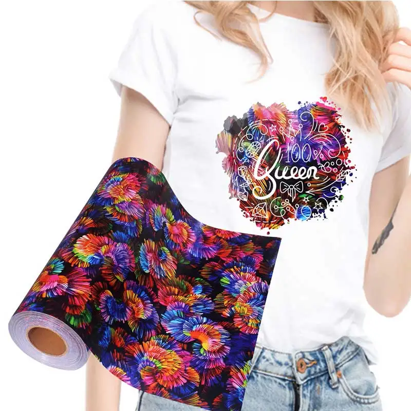 HTV 3D цветок винил теплопередача для футболок термопресс виниловые рулоны утюгом