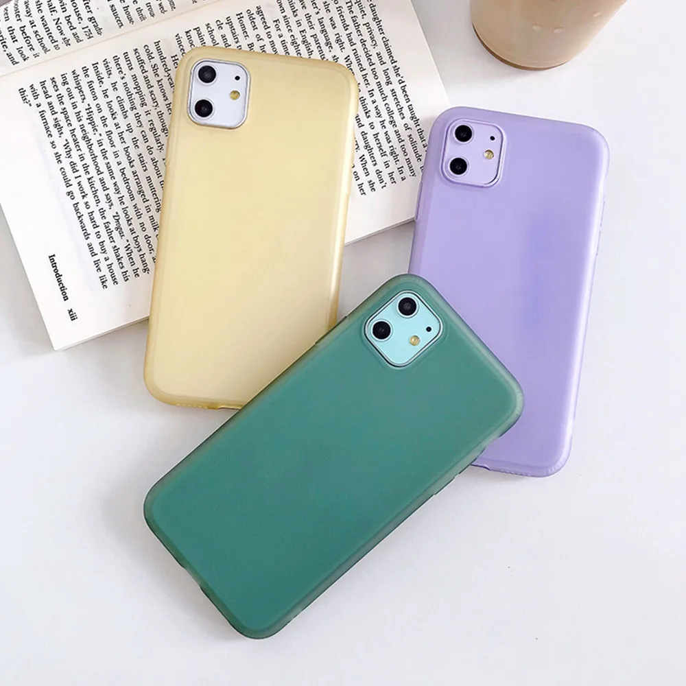 Жидкий силиконовый мягкий чехол для iPhone X 11 Pro 7 8 Plus XR прозрачная цветная задняя