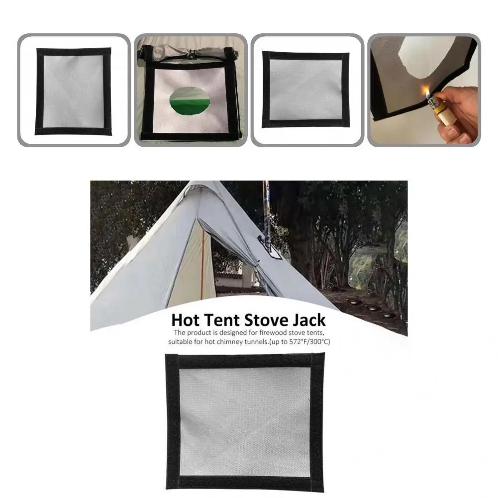 

Universal Fireproof Stove Jack Thicker Ultra-light Fire Resistant Stove Jack Tent Highly Flame Jack Tent Protector Jack