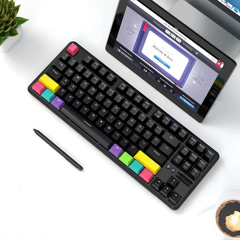 

Клавиатура AJAZZ K870T Механическая для ПК, BT и проводная, Двухрежимная, 87 клавиш, RGB, 2000 мА, белый цвет, для Windows