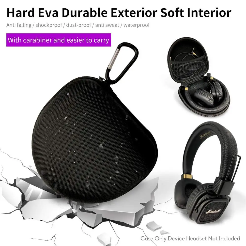 Hard EVA Protective Carrying Case Storage Bag for Urbanears Zinken DJ Plattan 2 ADV Humlan Wireless On-Ear Bluetooth Headphones |