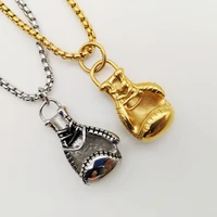 mens cool baseball glove pendant necklace retro gold 316 stainless steel boxing baseball glove sports necklace jewelry