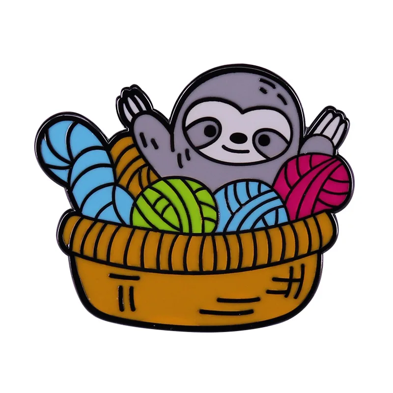 

DZ1842 Cute Enamel Pin Animal Brooches Bag Lapel Pin Cartoon Holiday Badge Backpack Decoration Jewelry Mother's Day Gift