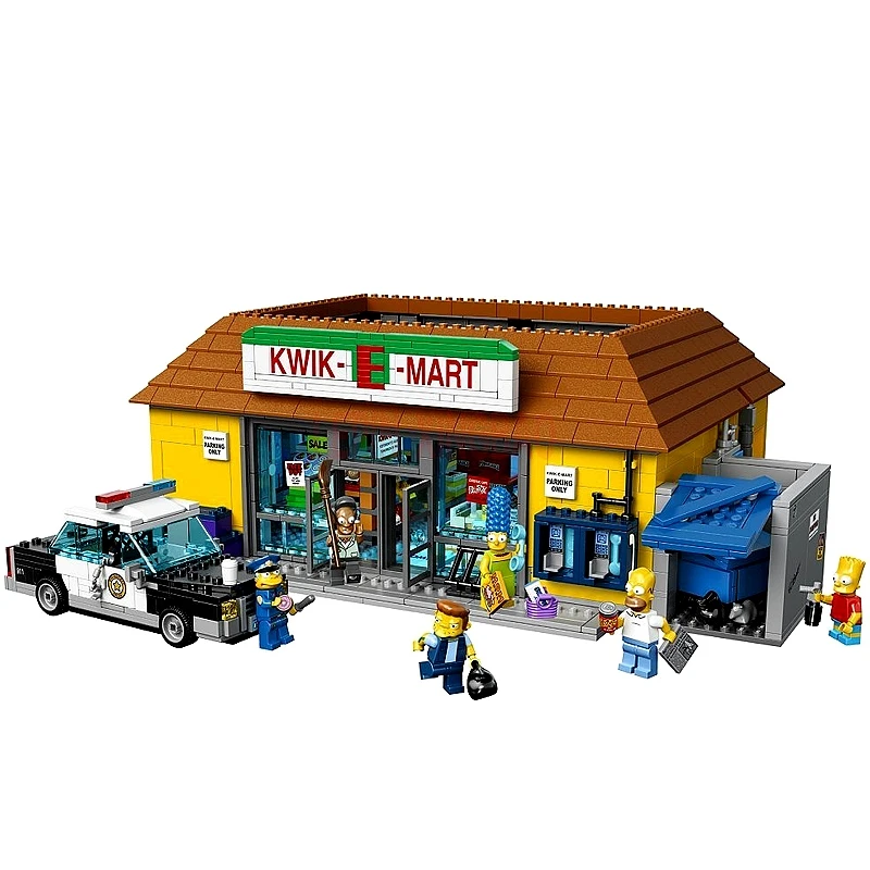 LP 16004 the Simpsons KWIK-E-MART + 16005 Simpson's family Model Building Blocks For children Toys legaoings 71016 71006 | Игрушки и