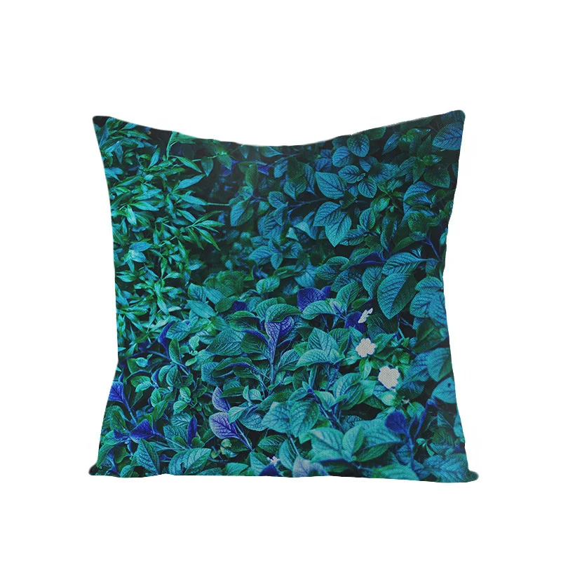 Морден тропические растения и листья декоративная подушка для дома Обложка