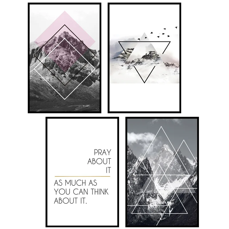 

Landscape Wall Stickers Mountain Living Room Bedroom Art Wall Decor Aesthetic Sofa Background Decals Self Adhesive Poster