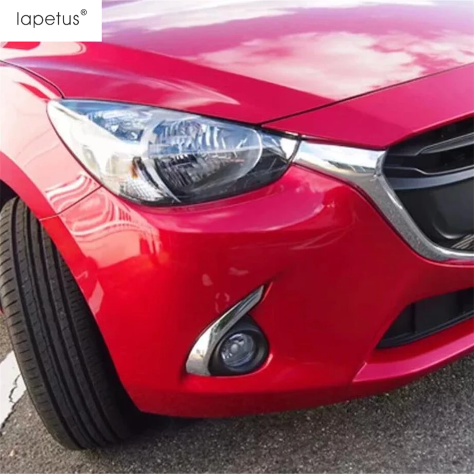 Аксессуары для Mazda 2 Demio 2015 2019 ABS передсветильник противотуманная фара кольцо веко