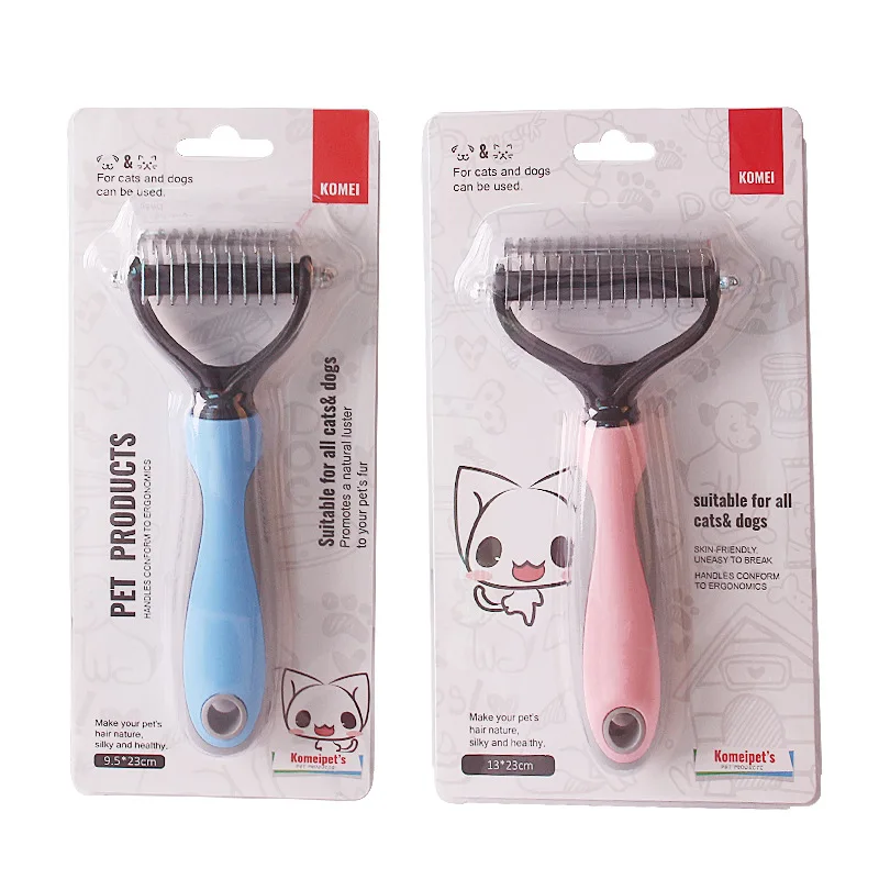 Расческа для домашних животных двухсторонняя расческа из нержавеющей стали с