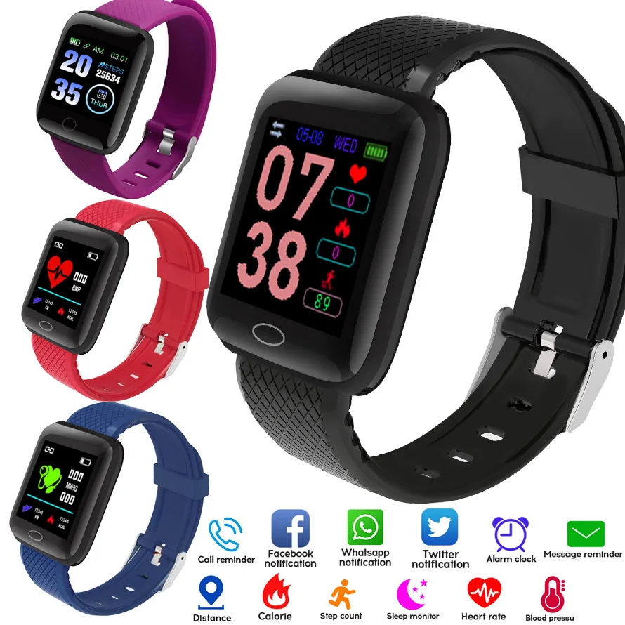

Смарт-часы для мужчин и женщин, фитнес-браслет с поддержкой Bluetooth, с функцией измерения кровяного давления, пульса, для Android и IOS