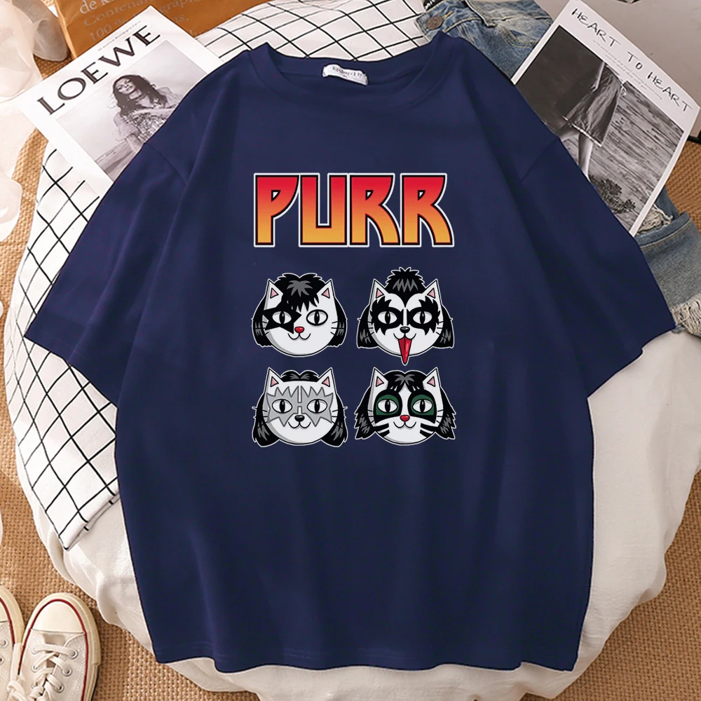 

2021 летние мурлыкать кошка печать мужская футболка творчества негабаритных футболка в стиле «Vogue» на высоком футболки хорошего качества, ул...