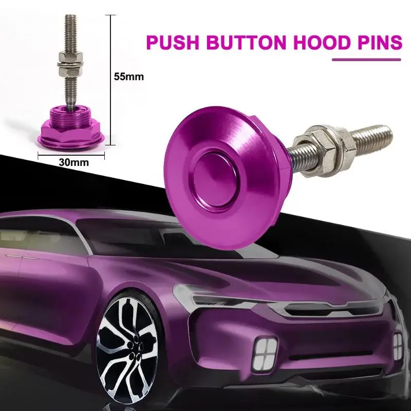 30 мм Мини Замок капота GM модифицированный кнопочный замок крышки двигателя