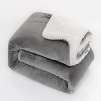sherpa lamb wool blanket thickened double layer super soft fuzzy flannel blanket plush couch blanket warm blankets for winter