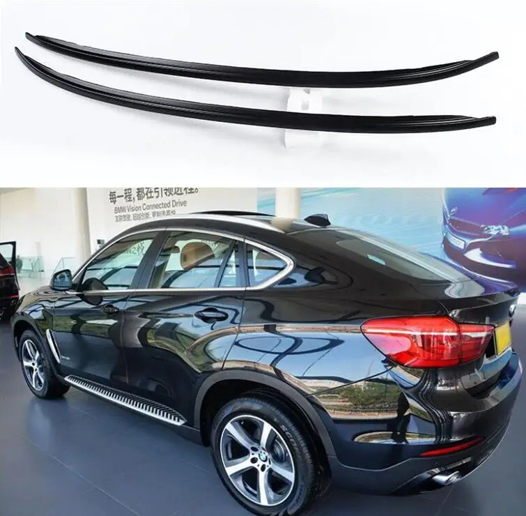 Монтажный багажник на крышу из алюминиевого сплава для BMW X6 F16 2015 2016 2017 2018 (черный