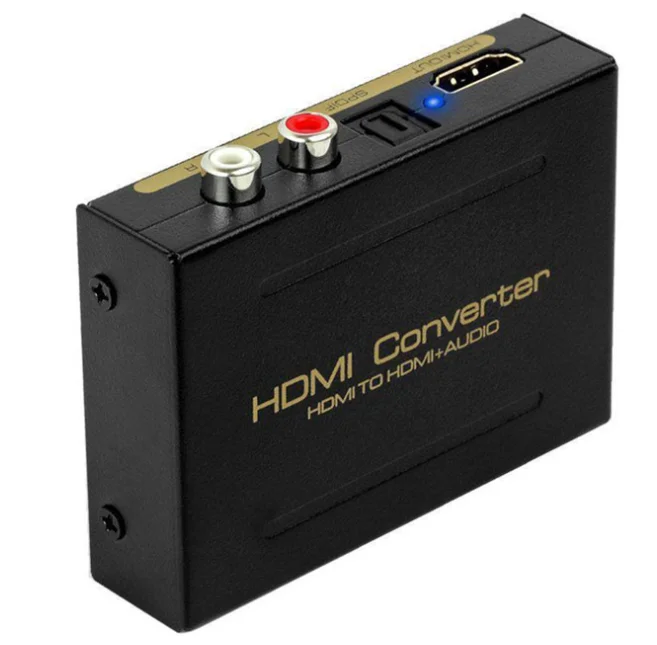 

4K * 2K HDMI аудио видео сплиттер HDMI в HDMI + аудио (SPDIF + R / L) 2RCA Аудио преобразователь сигнала V1.4