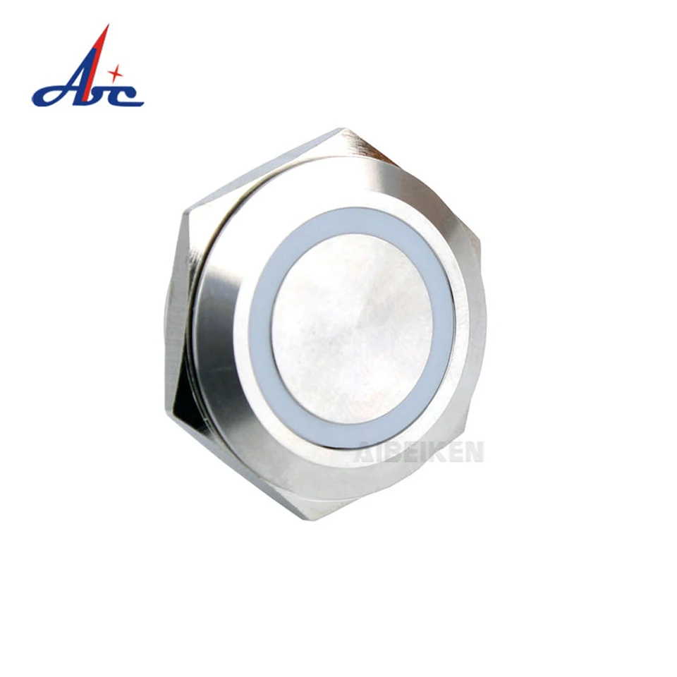 30 мм Мгновенный кольцевой выключатель светодиодный светильник из нержавеющей