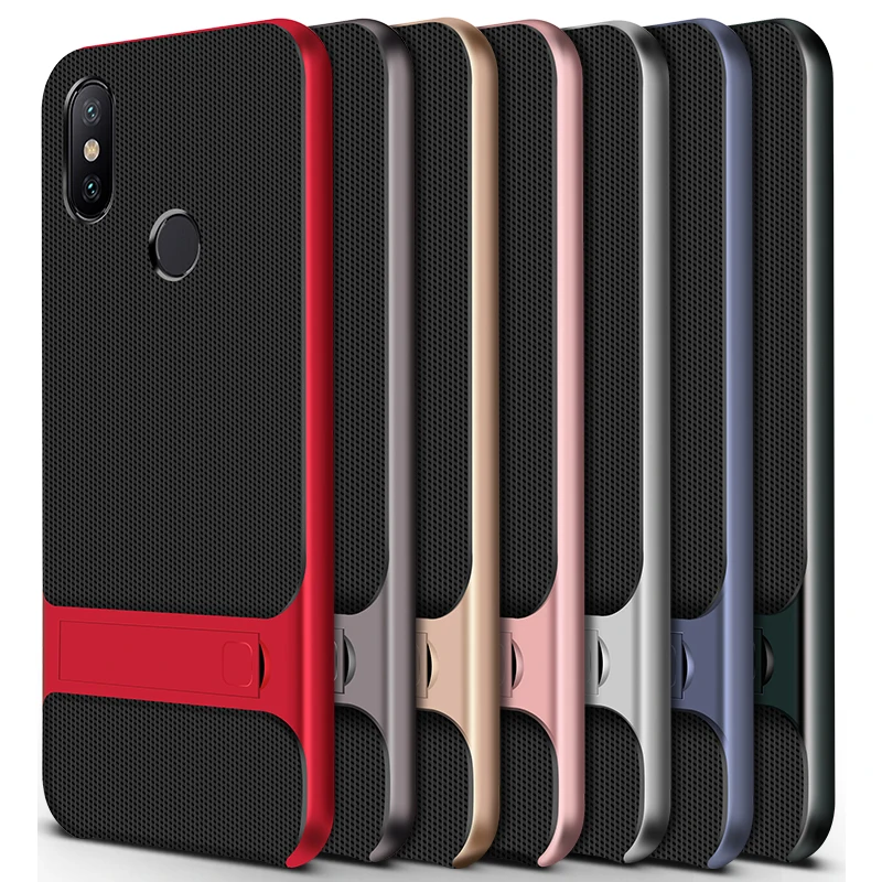 Силиконовый чехол накладка для мобильного телефона Xiaomi mi A2 6X с 3D подставкой