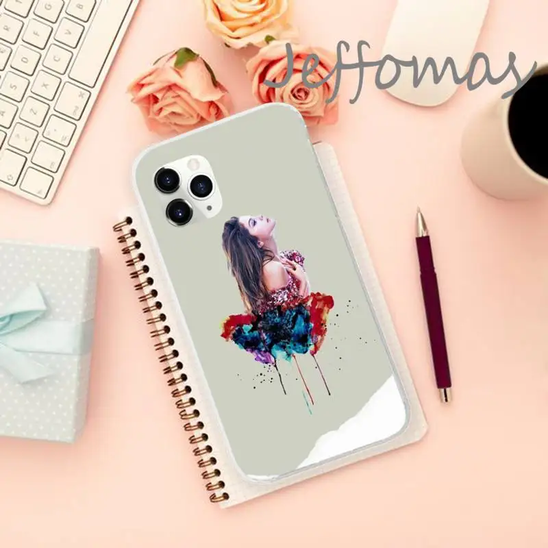 

Selena Gomez Singer Phone Case Transparent for iPhone 11 12 mini pro XS MAX 8 7 6 6S Plus X 5S SE 2020 XR