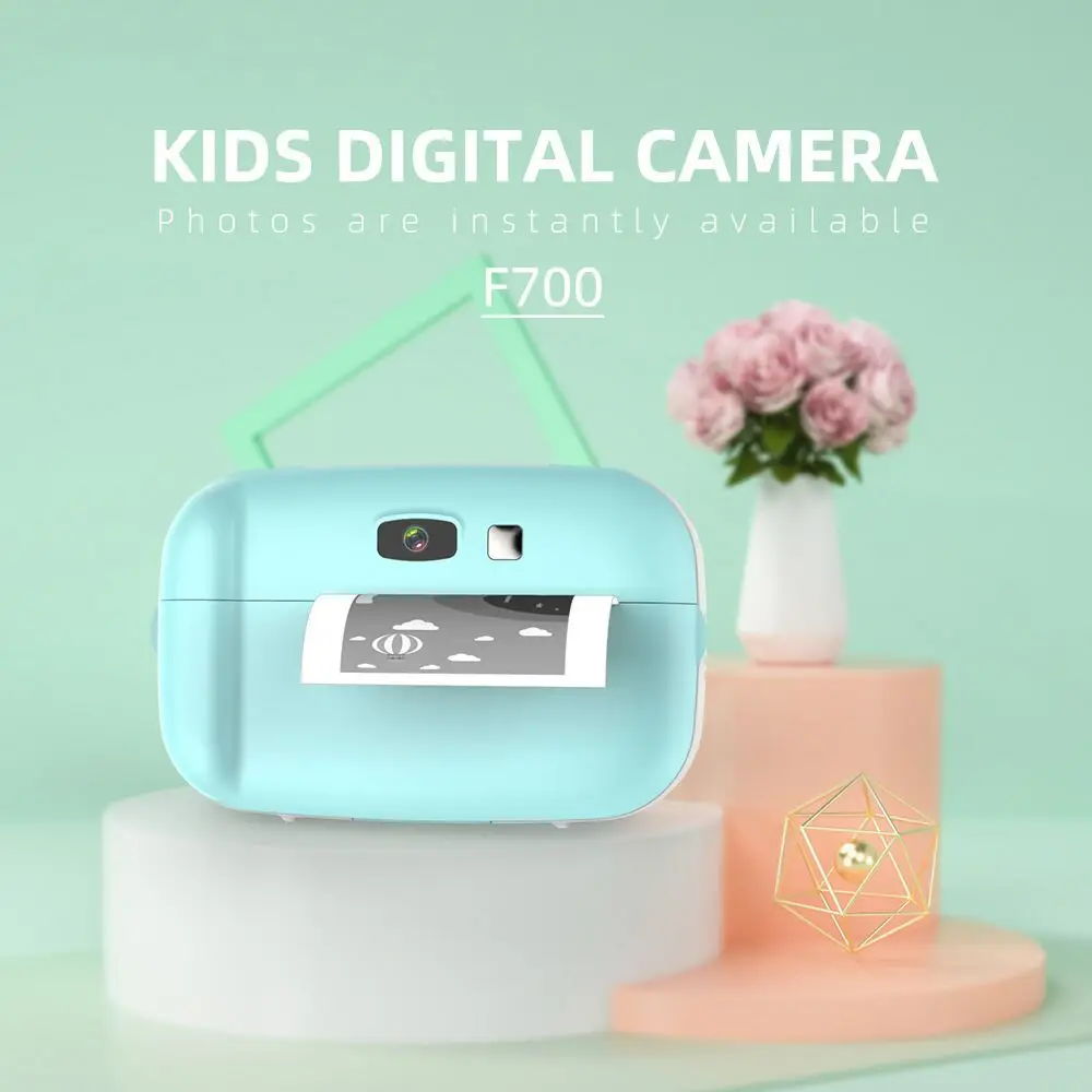 Polaroid мгновенная фотокамера 1080p детская мини-игрушка цифровая маленькая SLR Камера