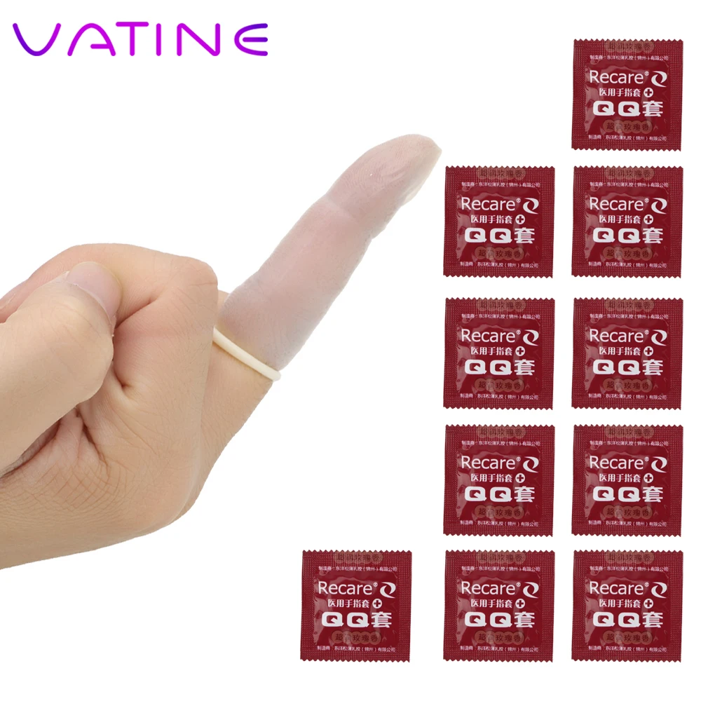 Вагина ватина стимуляция 10 шт./партия пальцев рукава латексные презервативы