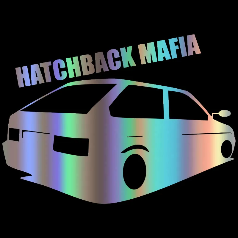 

HATCHBACK MAFIA Car Stickers Styling Motorcycles Bumper Rear Windshield Laptop Suv Decals Auto Exterior Accessories KK16*12cm