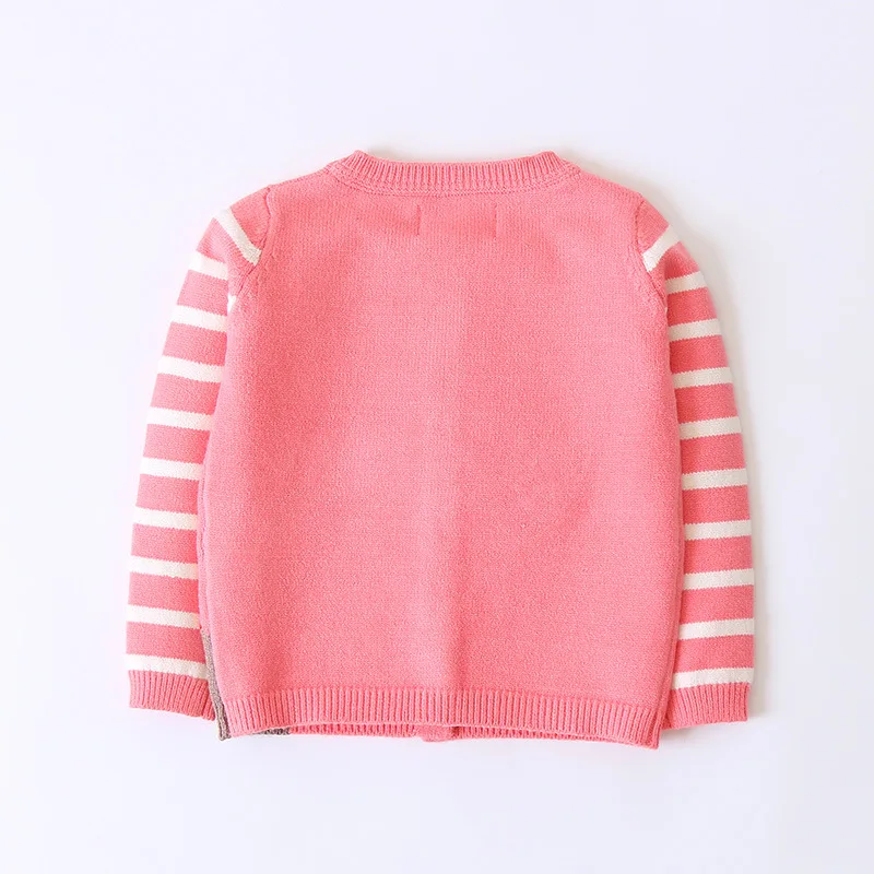 Кардиган для маленьких девочек свитер тонкие свитера детская вязаная куртка на