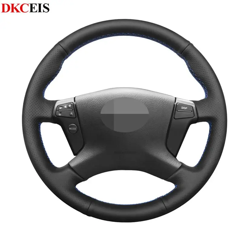 Сшитая вручную Черная мягкая искусственная кожа для Toyota Avensis 2003-2007 | Автомобили и