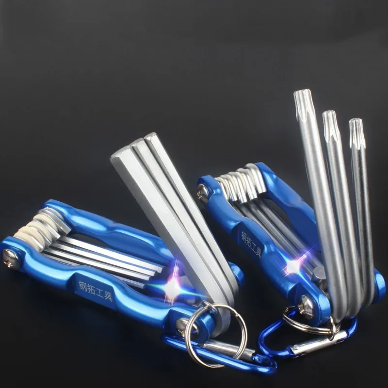 Портативный набор гаечных ключей комплект из 8 предметов матовый хром posiidriv