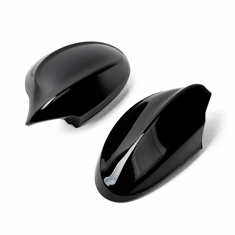 2PCS Gloss Black Side Mirror Cover Caps for BMW E90 06-08 318i 320i 323i 325i 328i 51167135097+51167135098