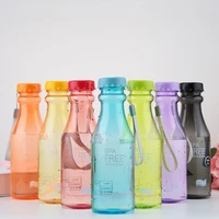 frosted high quality plastic portable soda cup non breakable non slip water flask cup for hiking durable children cup for home