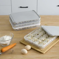 dumpling box household refrigerator quick frozen dumpling box wonton egg storage box multi layer tray
