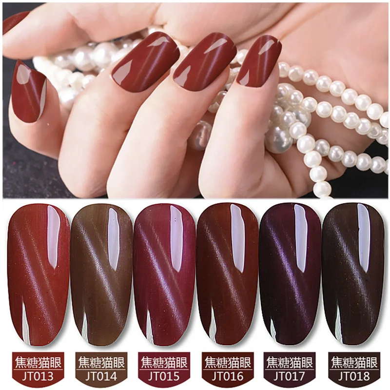 

Nail Polish 8ml Gel Semi Permanent Varnishes Hybrid Nails Gel For nail art UV LED Base Top Coat Nail Gel Polish