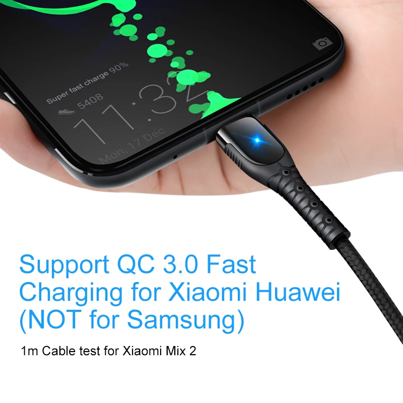 Elough usb type C кабель quick charge 4 0 для samsung note10 huawei p30 зарядный провод телефона зарядное