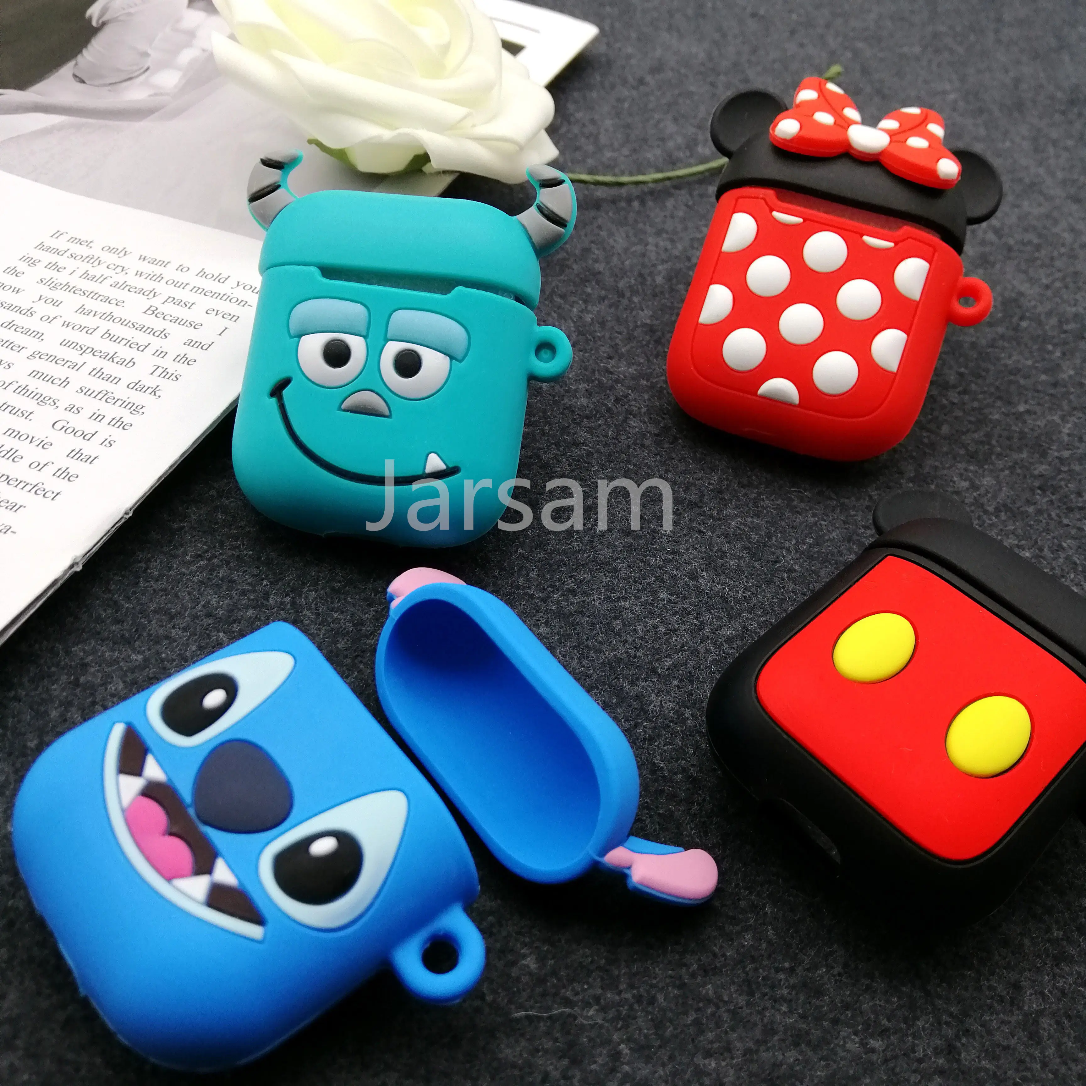Мультяшный для airpod беспроводной Чехол для наушников для Apple AirPods 2 Силиконовый чехол для зарядки наушников Защитный чехол для AirPods