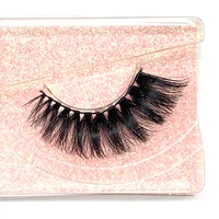 20mm lashes 6d mink eyelashes pink pullbox cross thick style wedding attend important occasions go with heavy makeup a model a21
