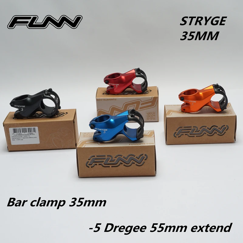 FUNN STRYGE 3D кованый стержень горный велосипед сплав-5 градусов 55 мм удлинитель зажим