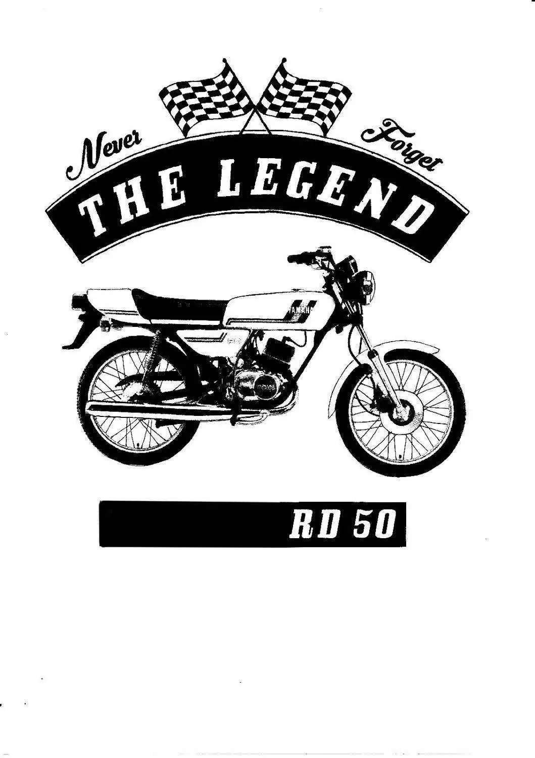 Футболка Yam Rd 50 мужская с принтом тенниска для езды на мотоцикле и велосипеде