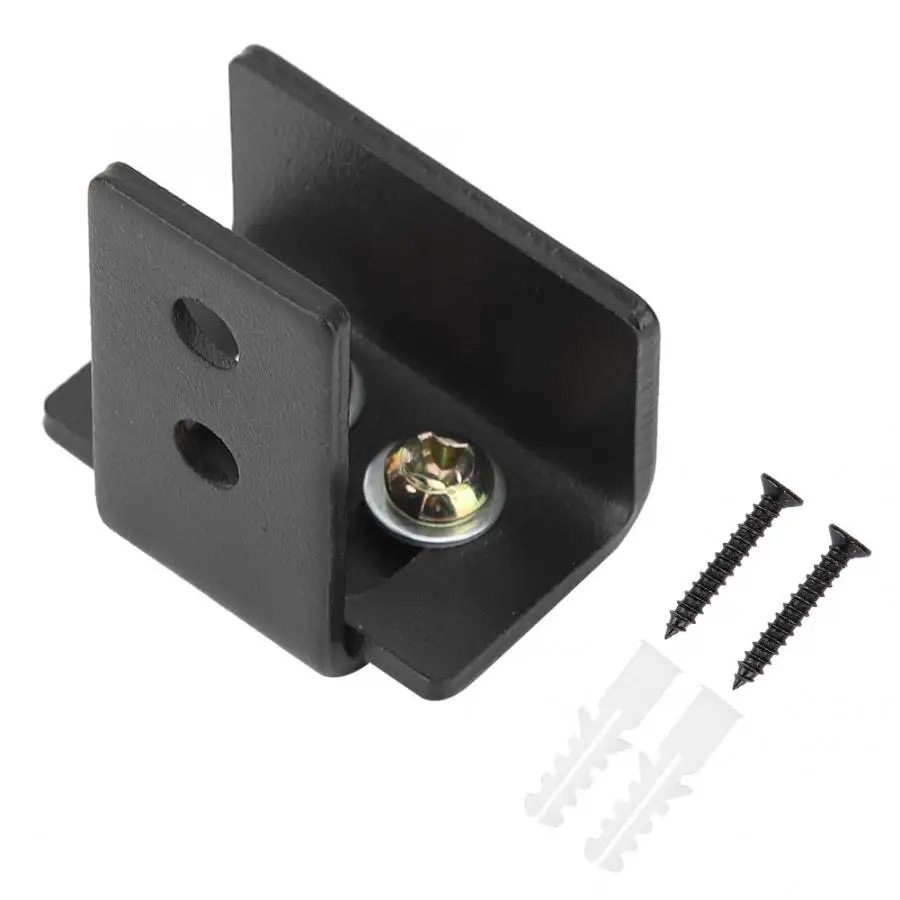 Черная сталь оборудование для дверей сарая настенный ролик направляющий