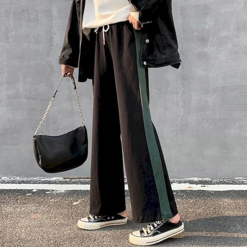 

Sweatpants Cotton loose casual all-match trousers women's autumn new style plus velvet thickening student high waist slim pants