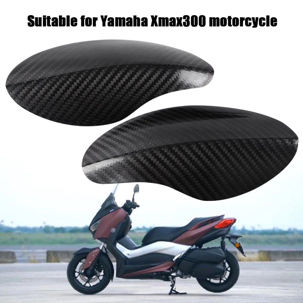 

1pair Carbon Fiber Patch Scratch-resistant Decoration for Yamaha Xmax300 Motorcycle Ornamental Motorcycle Accessory