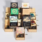 Музыкальная шкатулка с деревянной ручкой, старинная резная Музыкальная шкатулка с тематикой парка Юрского периода, королева you are my sunshine, подарок на день рождения и Рождество