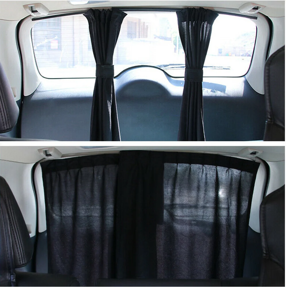 

2pcs 50S Car SUV UV Protection Side Window Sunshades Car Window Shade Curtain Auto Rear Windshield Sun Block Visor Mesh Cover