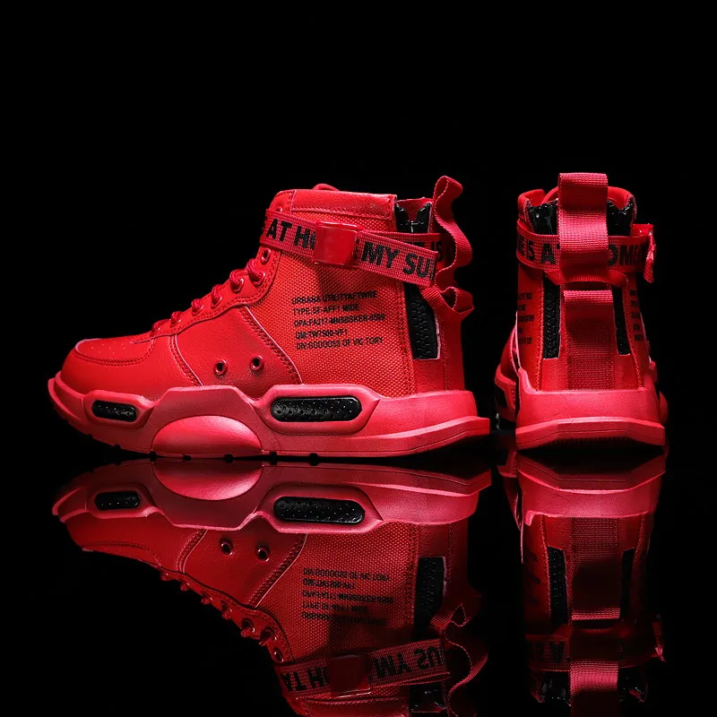 Кроссовки мужские высокие кожаные, удобная повседневная Уличная обувь, Нескользящие, дышащие, для бега, 2021