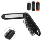 Mayitr 3 цвета Портативная Складная Щетка для волос с зеркалом профессиональная дорожная расческа для волос Компактный карманный размер Кошелек Дорожная расческа