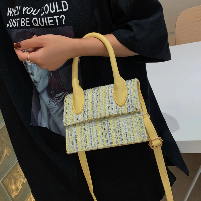 Элегантная женская маленькая сумочка 2019 Мода Новый высокое качество шерстяное