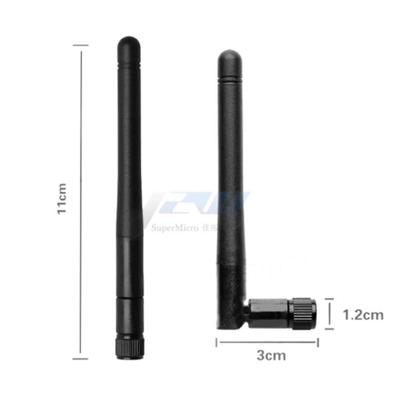 2 4 ГГц 3dBi Omni WIFI антенна с RP SMA Штекерный разъем для беспроводного роутера оптовая