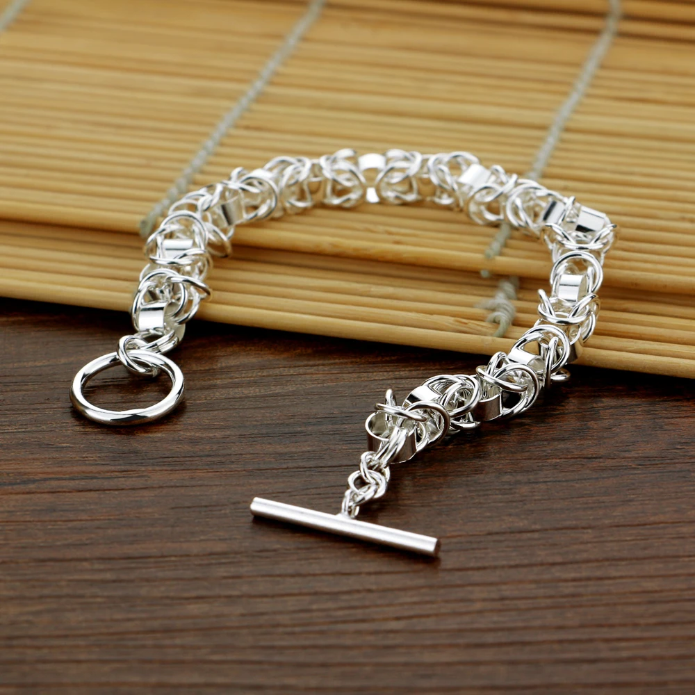 

Fashion Exquisite Personality Bracelet Woman 2021 New Solid 925 Sterling Silver Clavicle Hand Chain Female Luxury Jewelry gift
