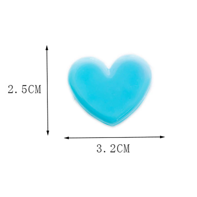 Мини милые красочные пластиковые зажимы для записей в форме сердца декоративные